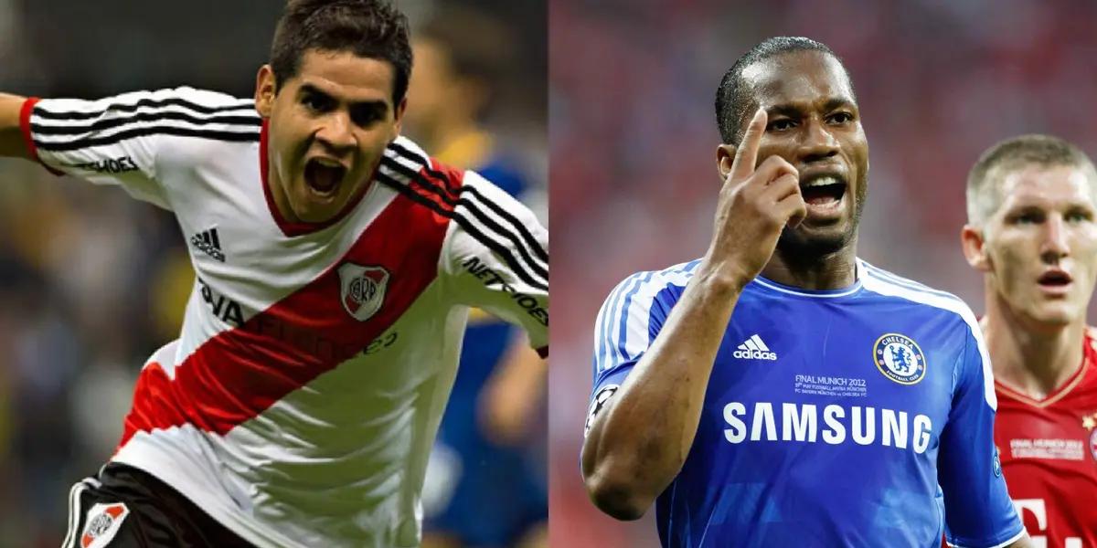 Villalva y Drogba