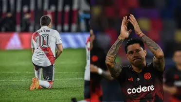 Enzo Fernández y Juan Fernando Quintero