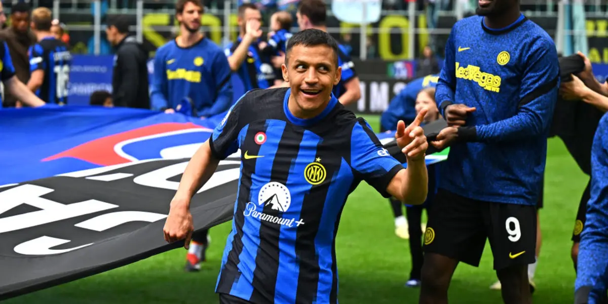 Alexis Sánchez feliz en Inter de Milán