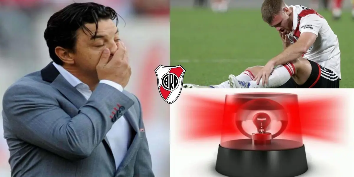 El delantero preocupa a todo el mundo River con una posible lesión