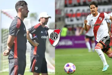 El DT de River se refirió al nivel del delantero colombiano que tuvo su primer partido como titular