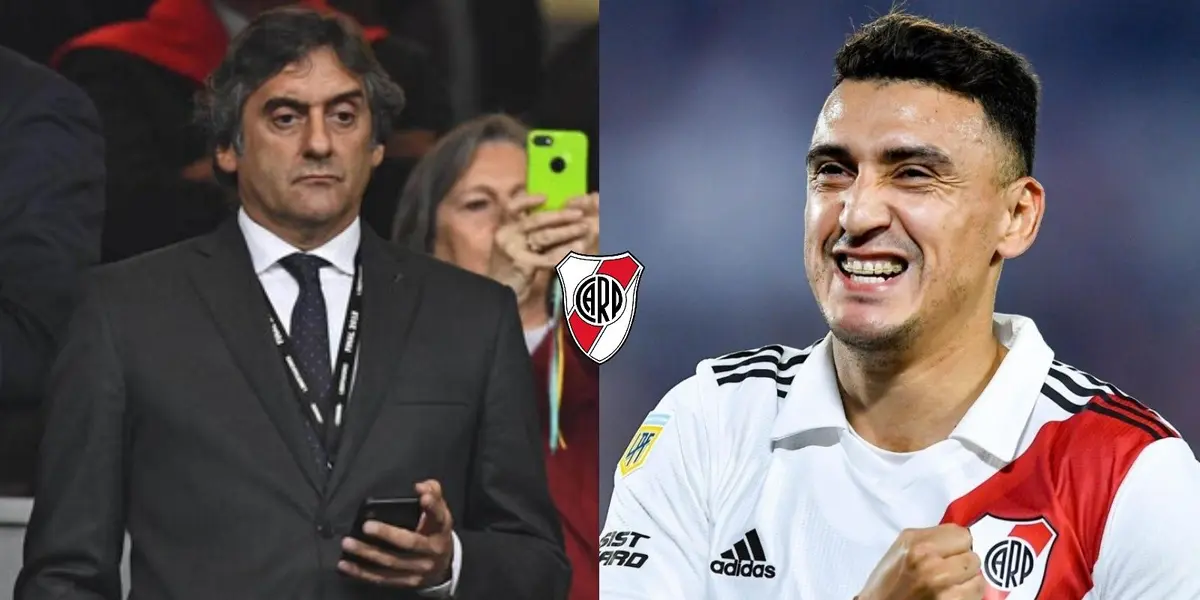 El mánager de River Plate se refirió a la posible salida del delantero de River