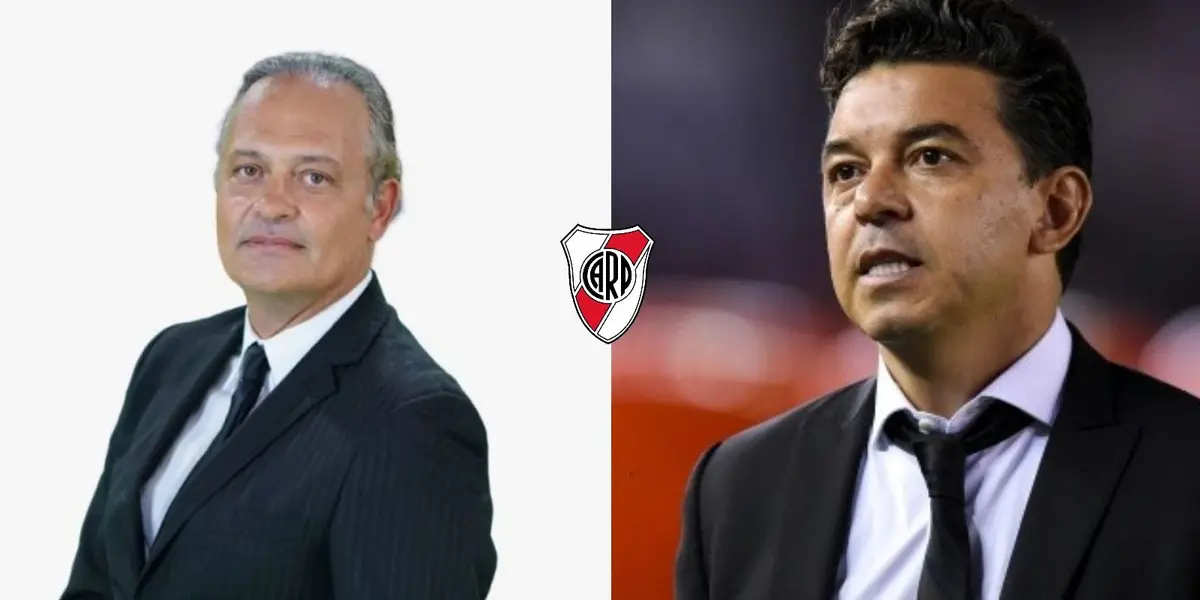 El periodista apuntó contra el entrenador de River Plate