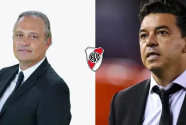 El periodista apuntó contra el entrenador de River Plate