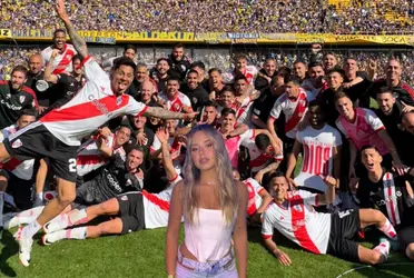 La ex participante de Gran Hermano coquetea con un jugador de River