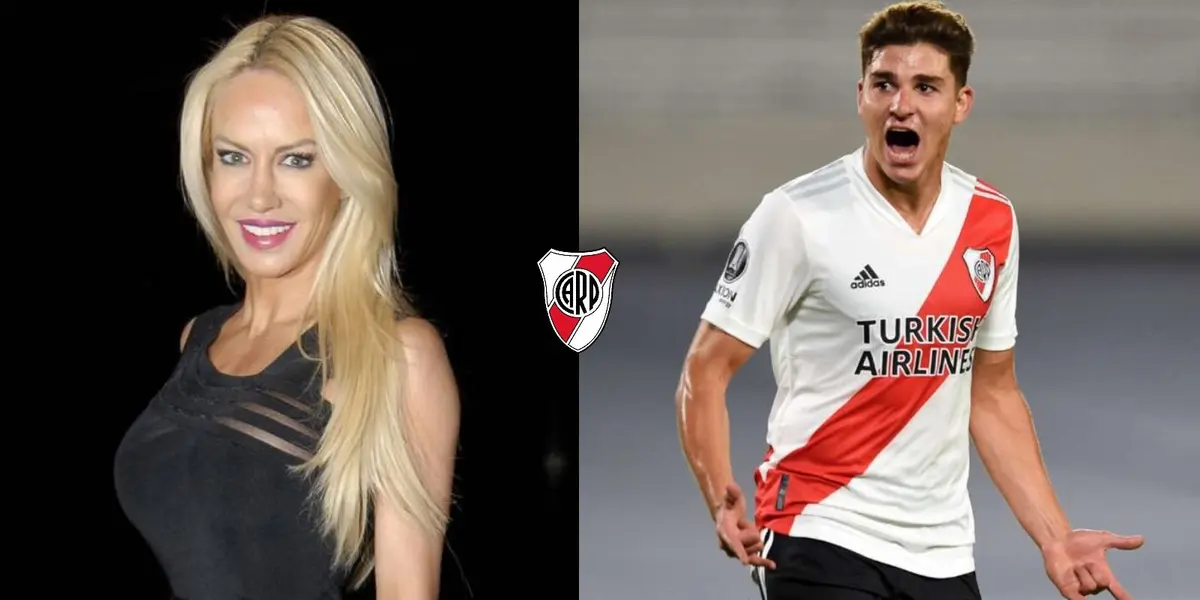 La reconocida modelo argentina mantendría una relación con un jugador del Millonario