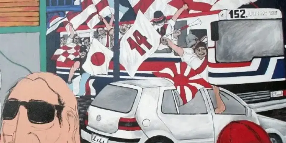 Los hinchas de River enfurecieron en las redes sociales cuándo vieron que estaban pintando un histórico mural de color gris