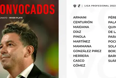 Marcelo Gallardo dió a conocer la lista de convocados para este domingo