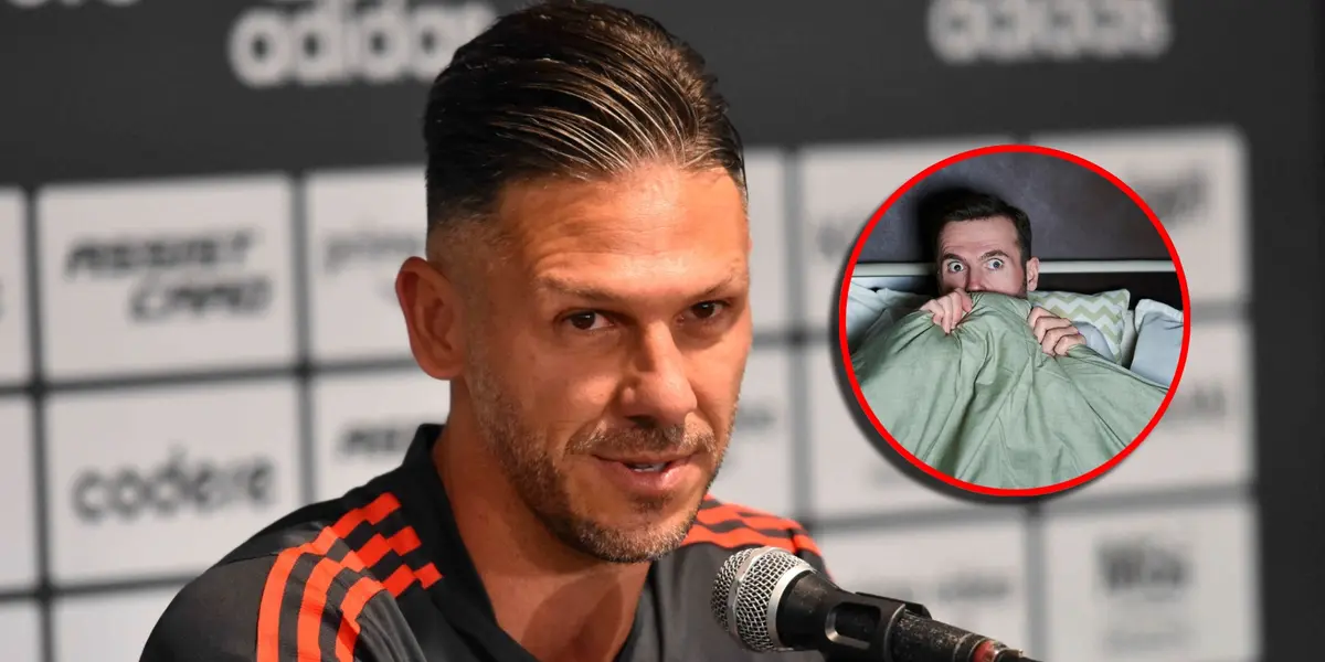 Martín Demichelis en conferencia de prensa.