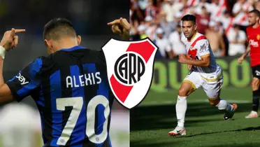 Radamel Falcao en Rayo Vallecano y Alexis Sánchez en Inter