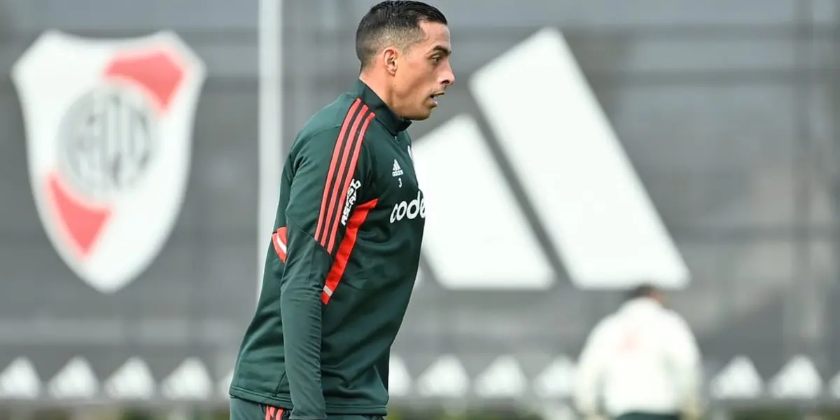 Ramiro Funes Mori entrenando en River